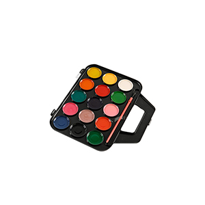 15 farger Semi Moist Watercolor Set